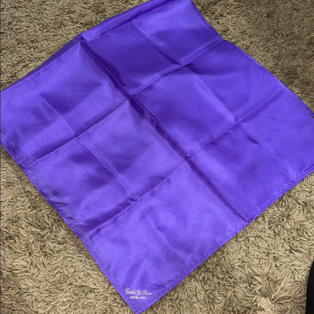 Like new! Cattle Kate purple silk scarf